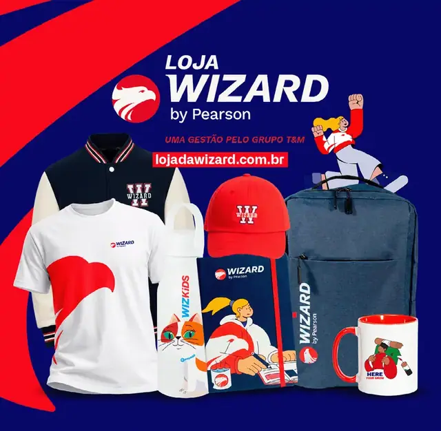 Loja da Wizard · T&M · Banner Stand - Operação de Loja em evento - Grupo T&M